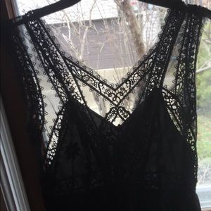 Free people black lace dress